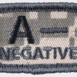 Emblema grupa sanguina cu arici (velcro)