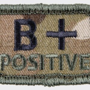 Emblema grupa sanguina cu arici (velcro)