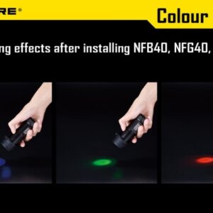 Filtru verde Nitecore NFG40 pentru lanterne led Nitecore MH25 si EA4